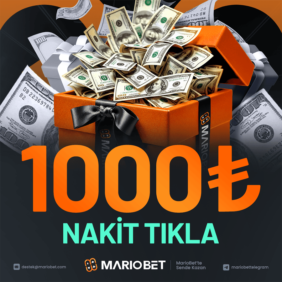 Mariobet 1000 TL nakit hediye tikla